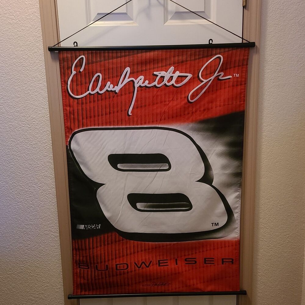 Dale Earnhardt Jr # 8 BUDWEISER DOUBLE SIDED 29 by 40 BANNER